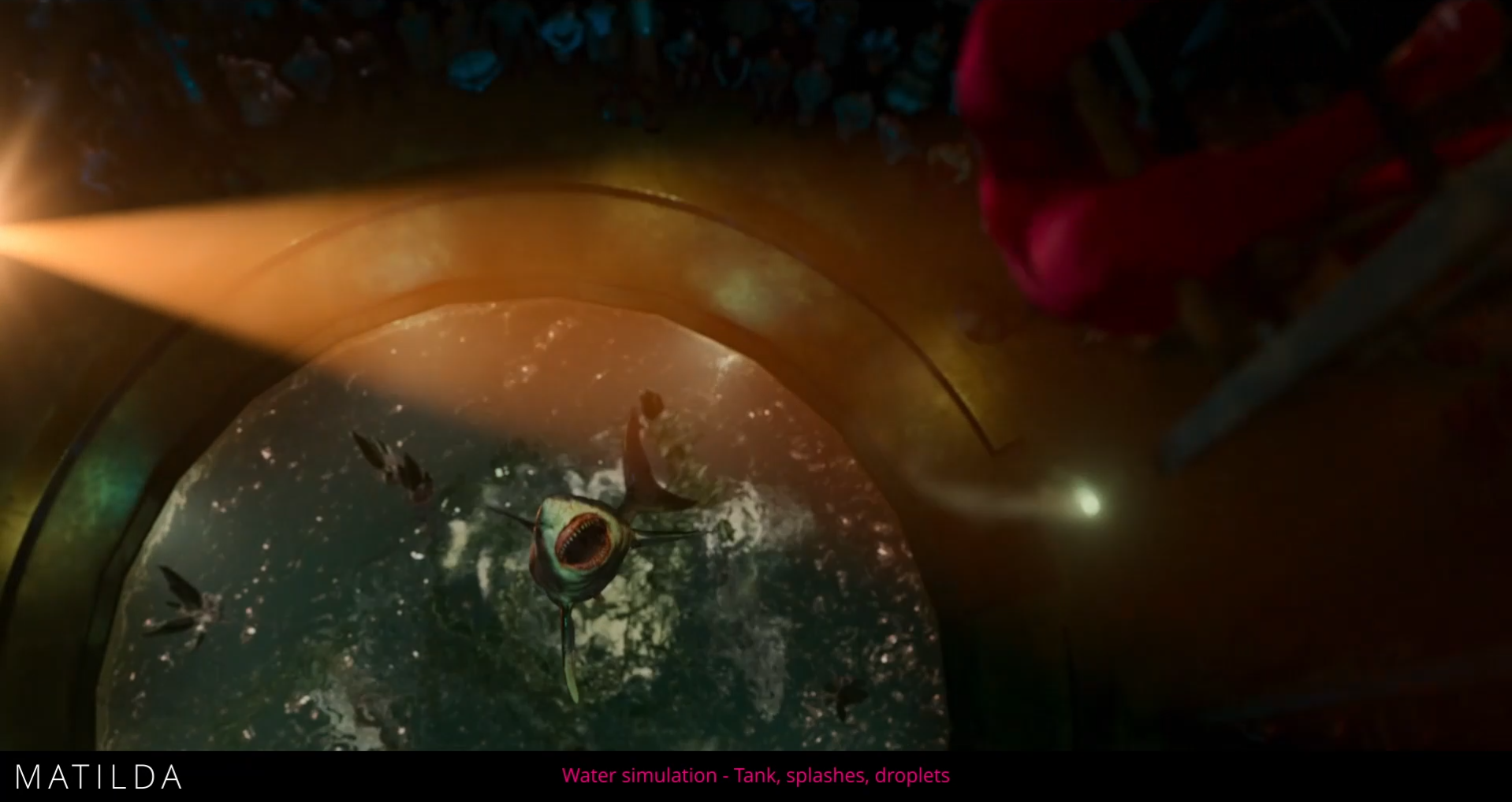 Water simulation et splashes - Matilda