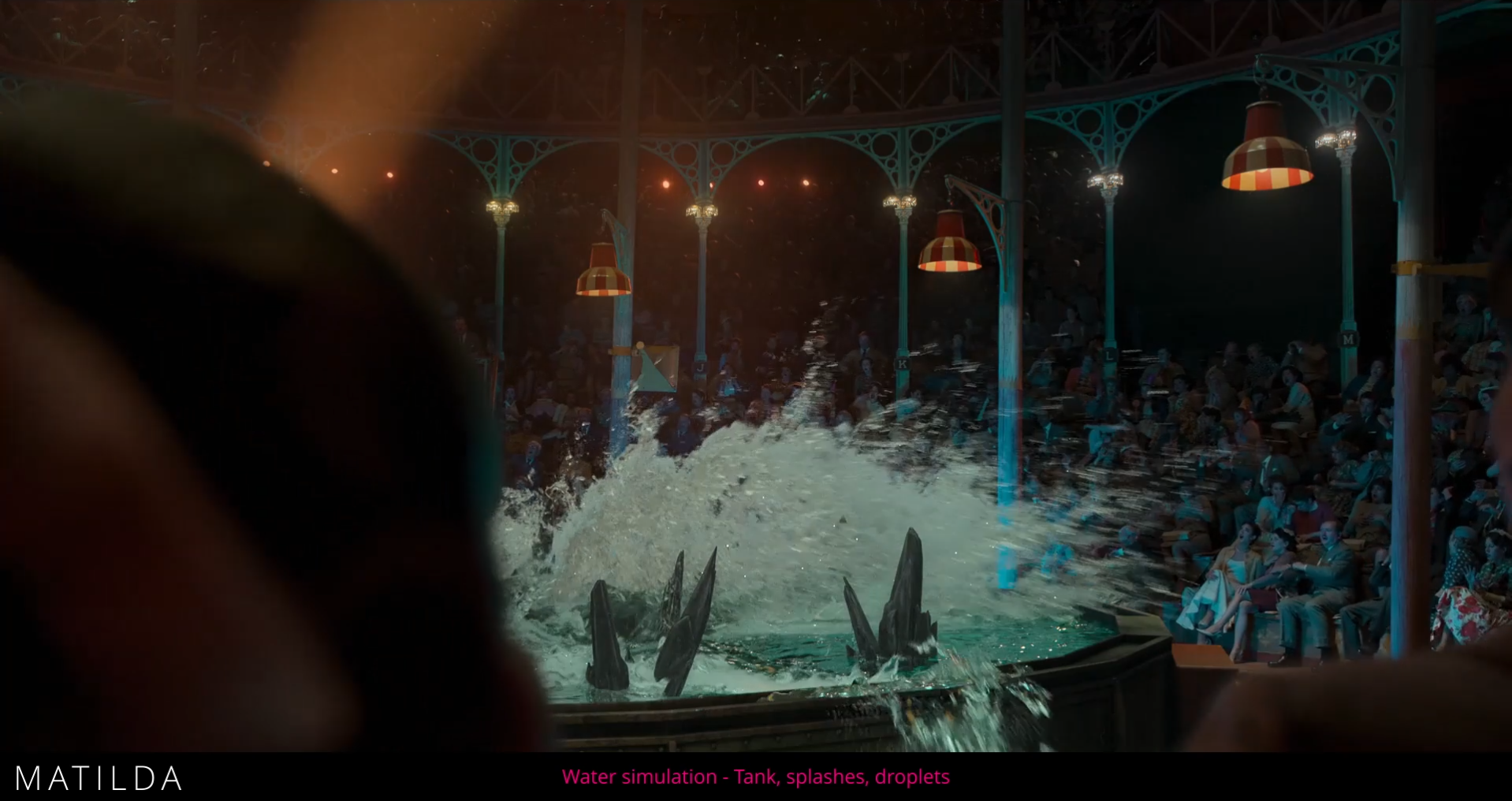 Water simulation et splashes - Matilda