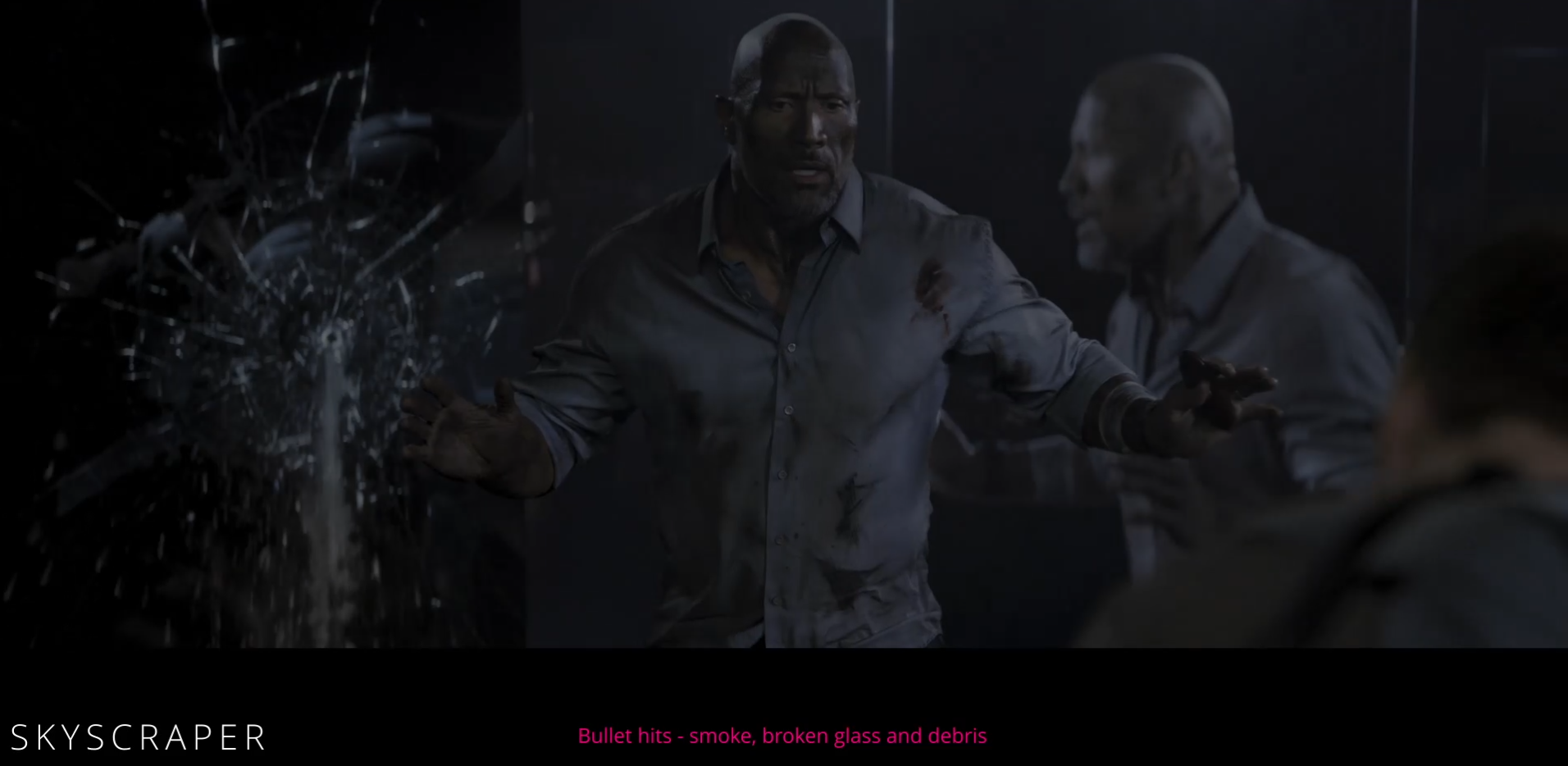 Bullets hits sur des écrans TV - Skyscraper