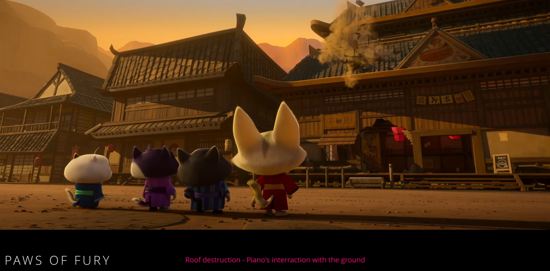 Destruction du toit - Paws of Fury