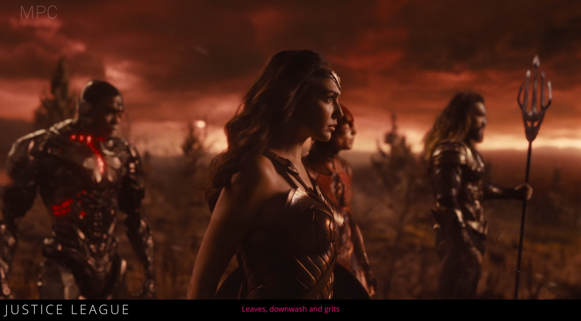 Downwash et debris - Justice League