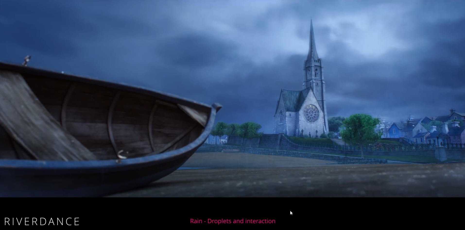 Pluie et interaction - River Dance