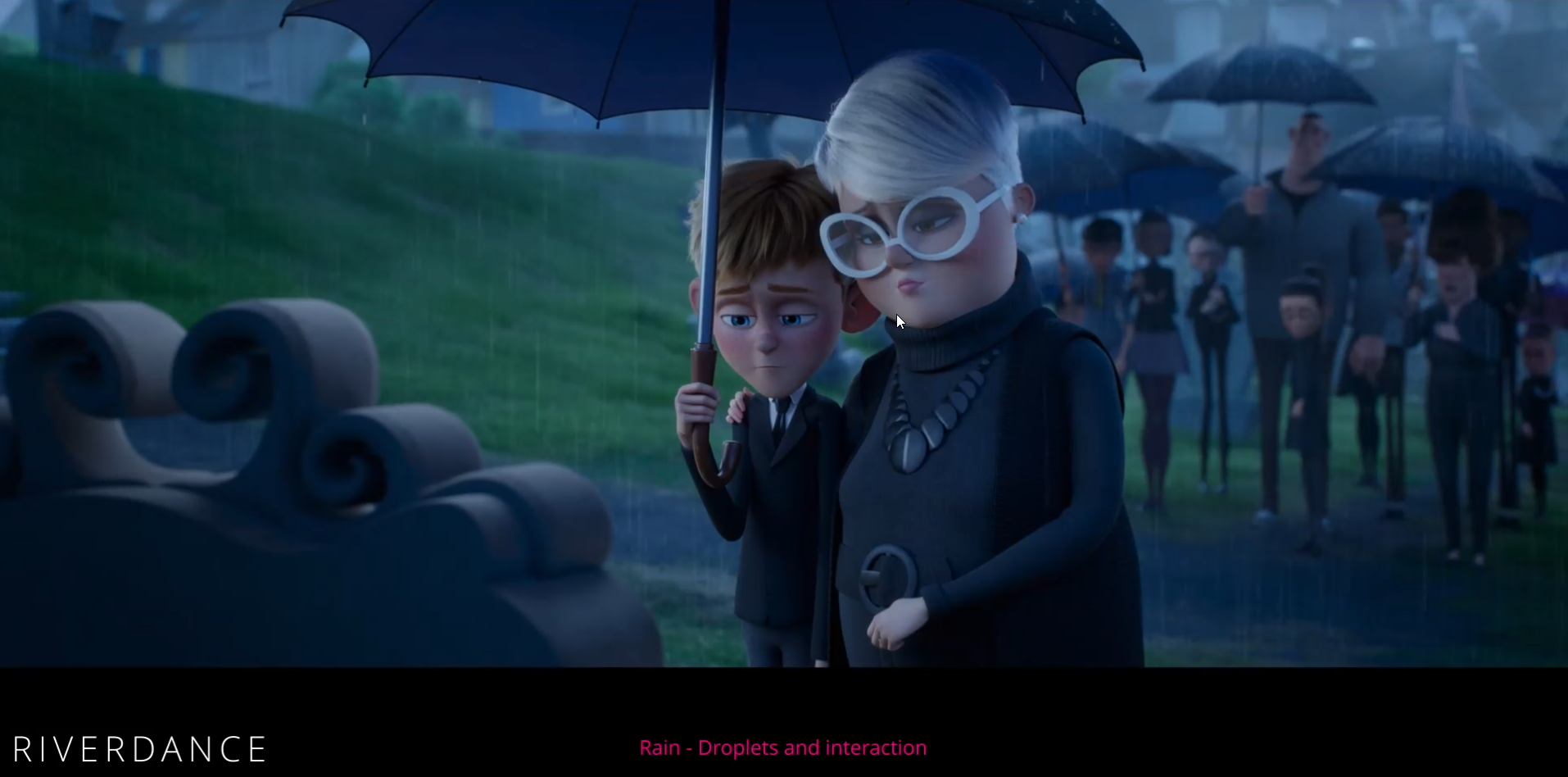 Pluie et interaction - River Dance